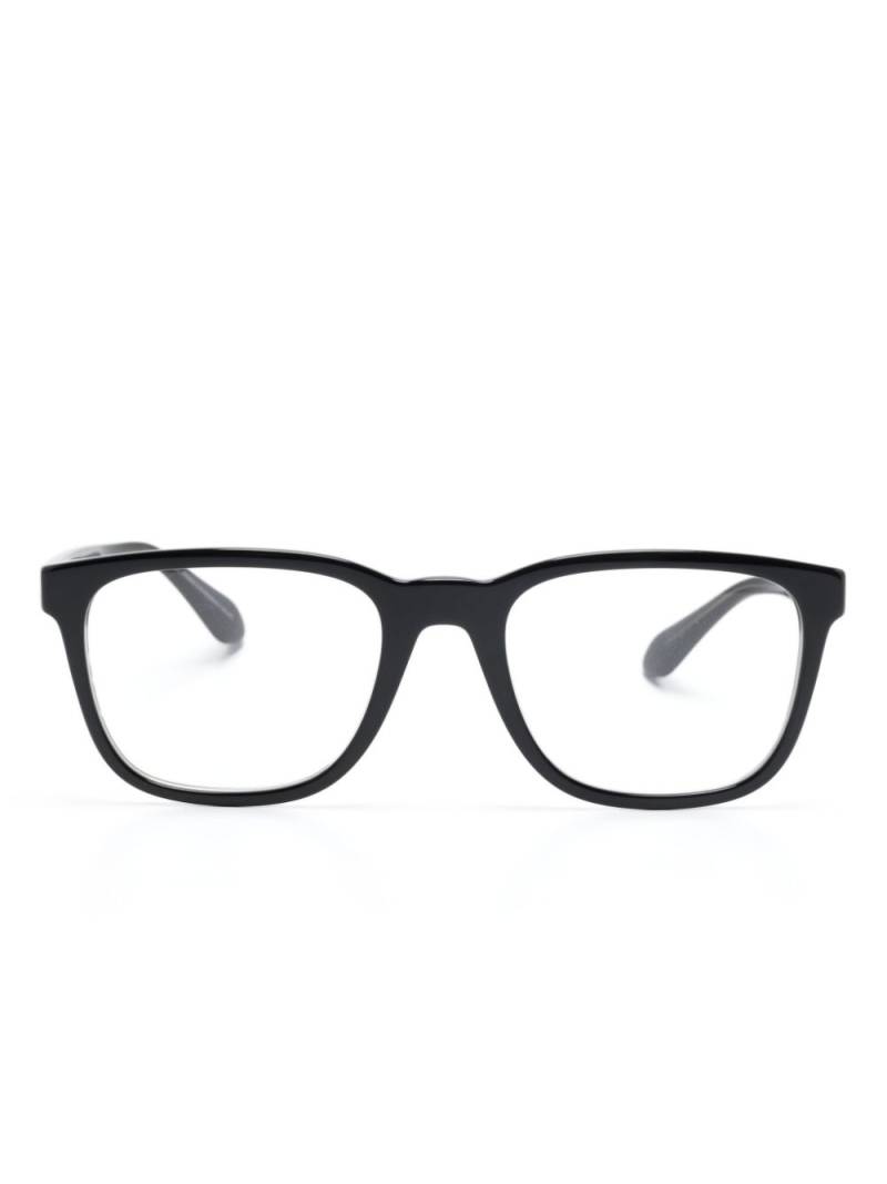 Giorgio Armani wayfarer-frame glasses - Black von Giorgio Armani