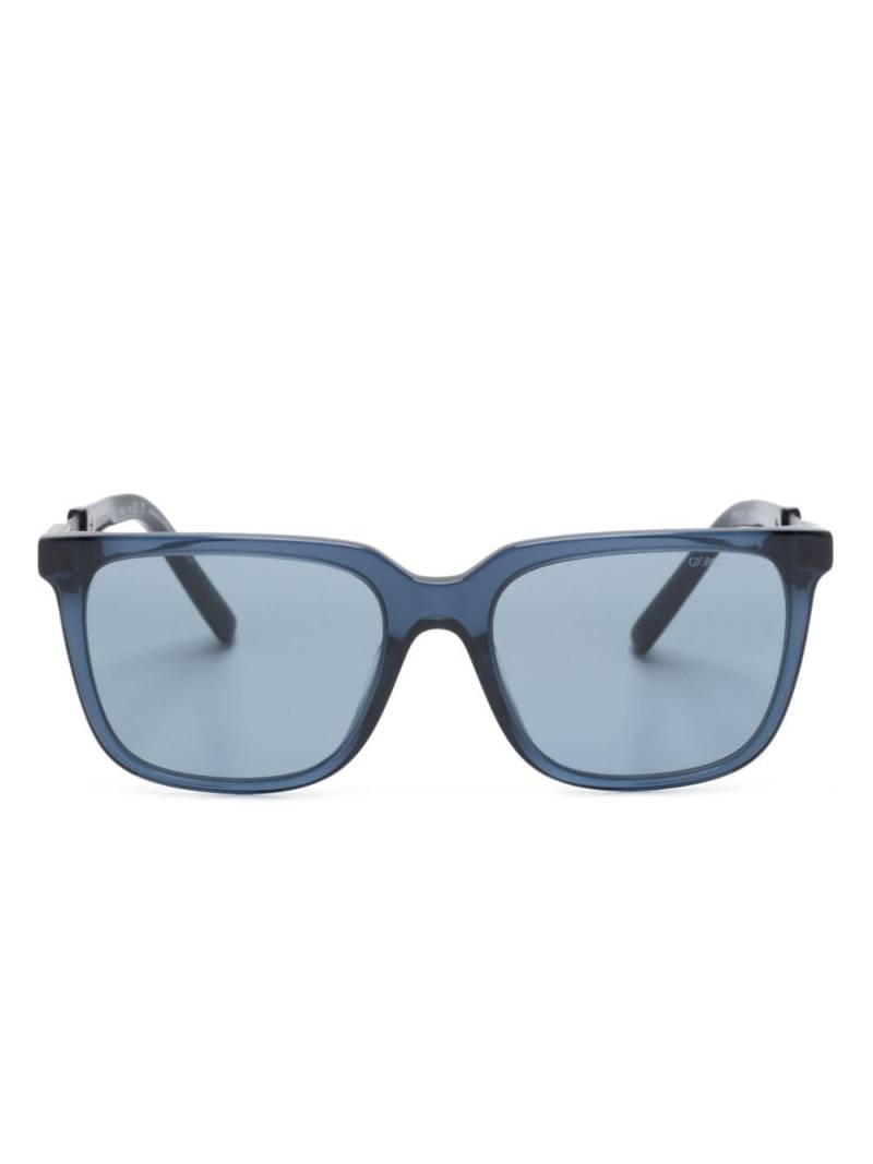 Giorgio Armani wayfarer-frame sunglasses - Blue von Giorgio Armani