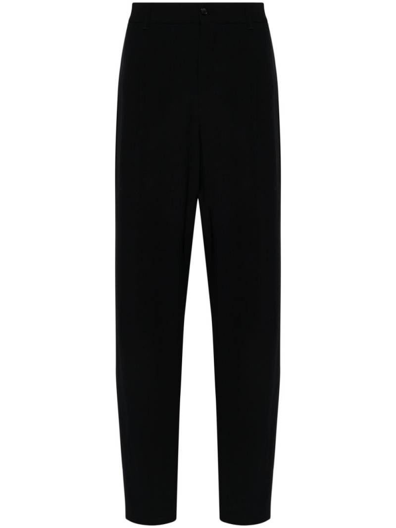 Giorgio Armani wool tapered trousers - Blue von Giorgio Armani