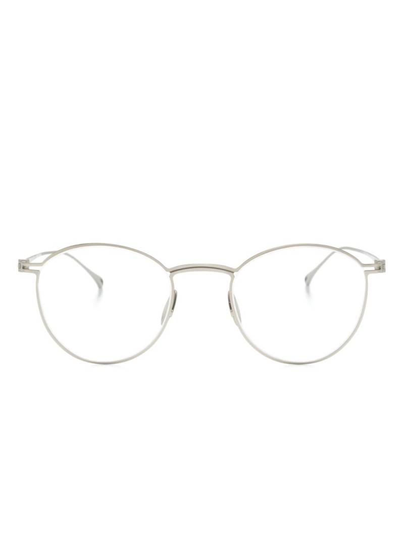 Giorgio Armani x Yuichi Toyama round-frame glasses - Silver von Giorgio Armani