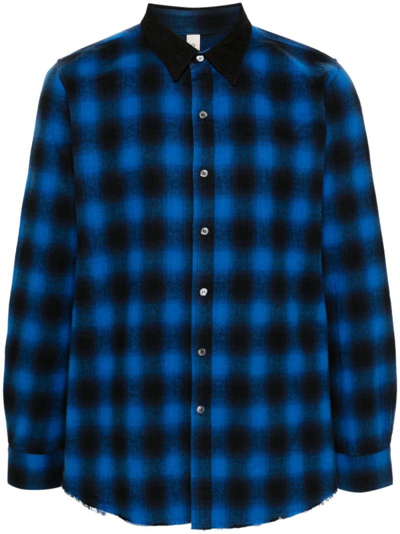 Giorgio Brato checked shirt - Blue von Giorgio Brato