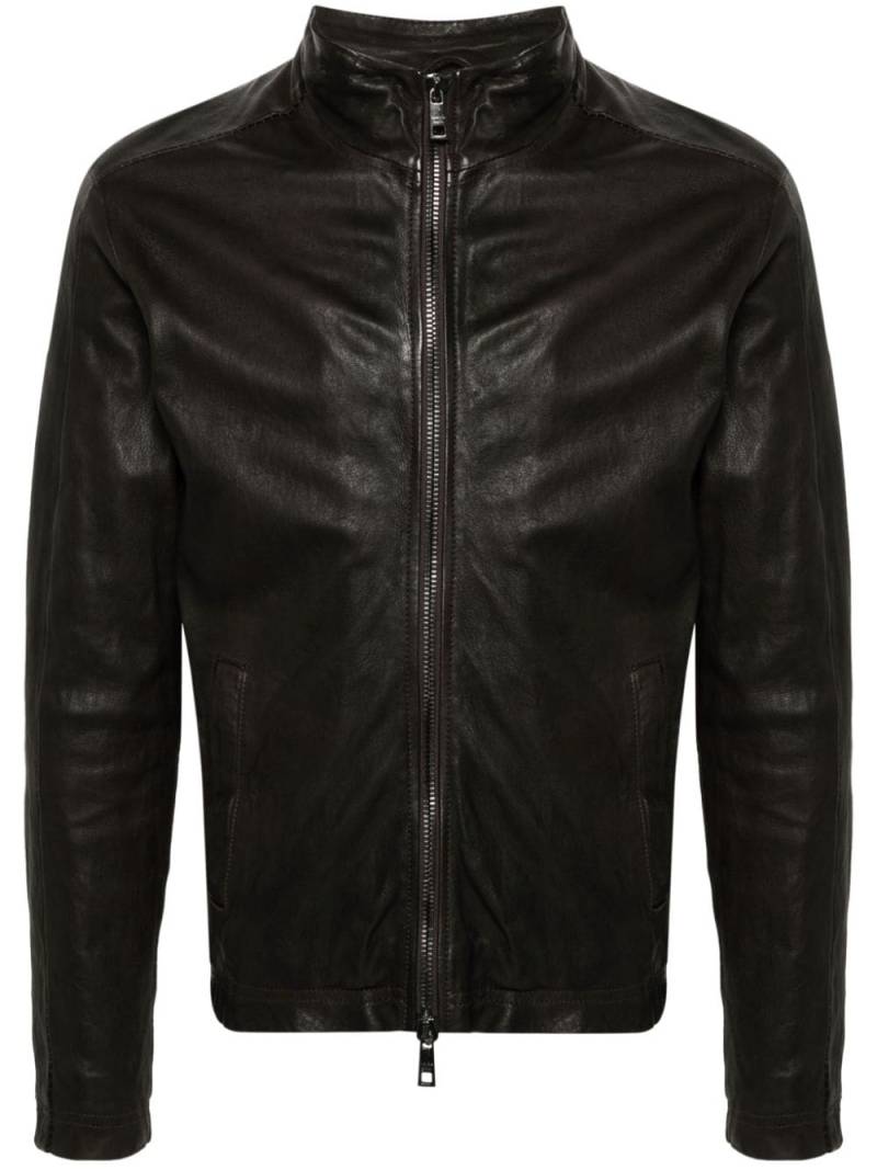 Giorgio Brato leather jacket - Brown von Giorgio Brato