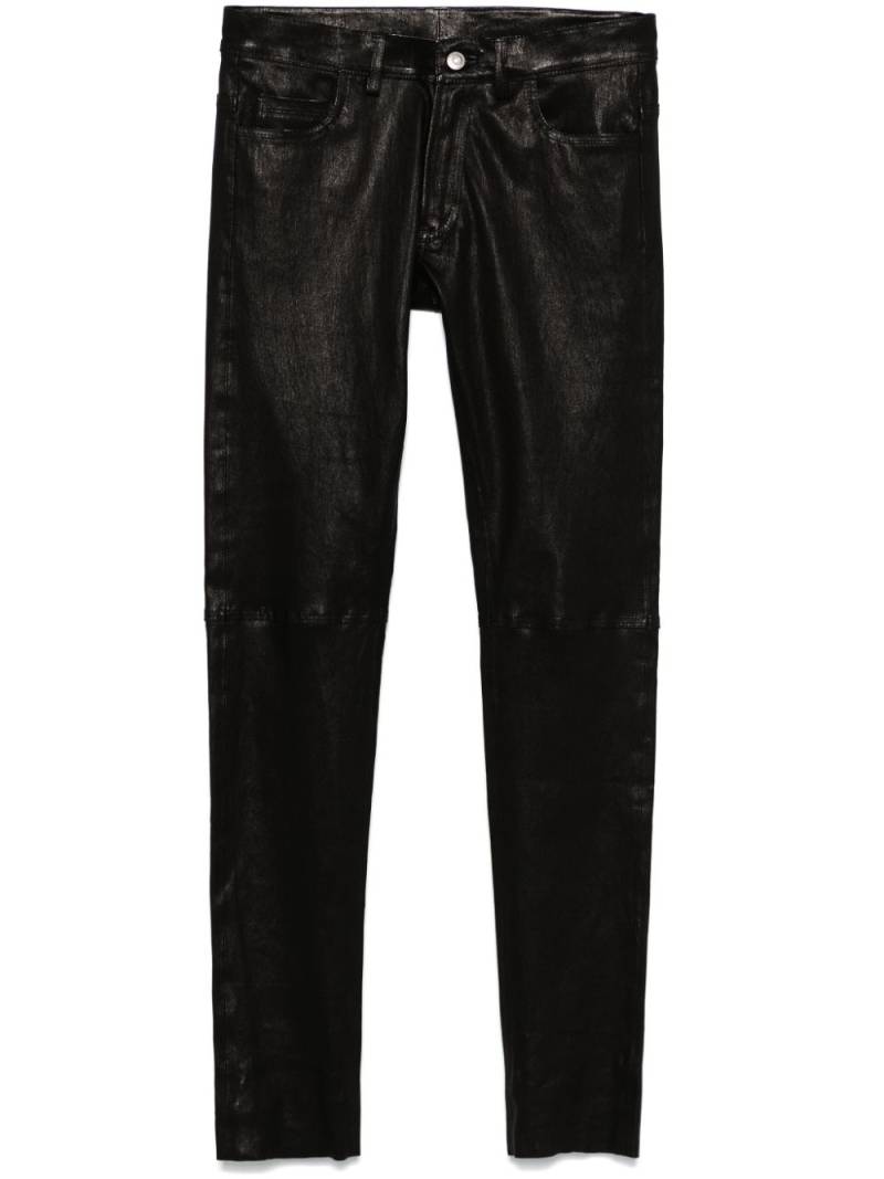 Giorgio Brato leather trousers - Black von Giorgio Brato