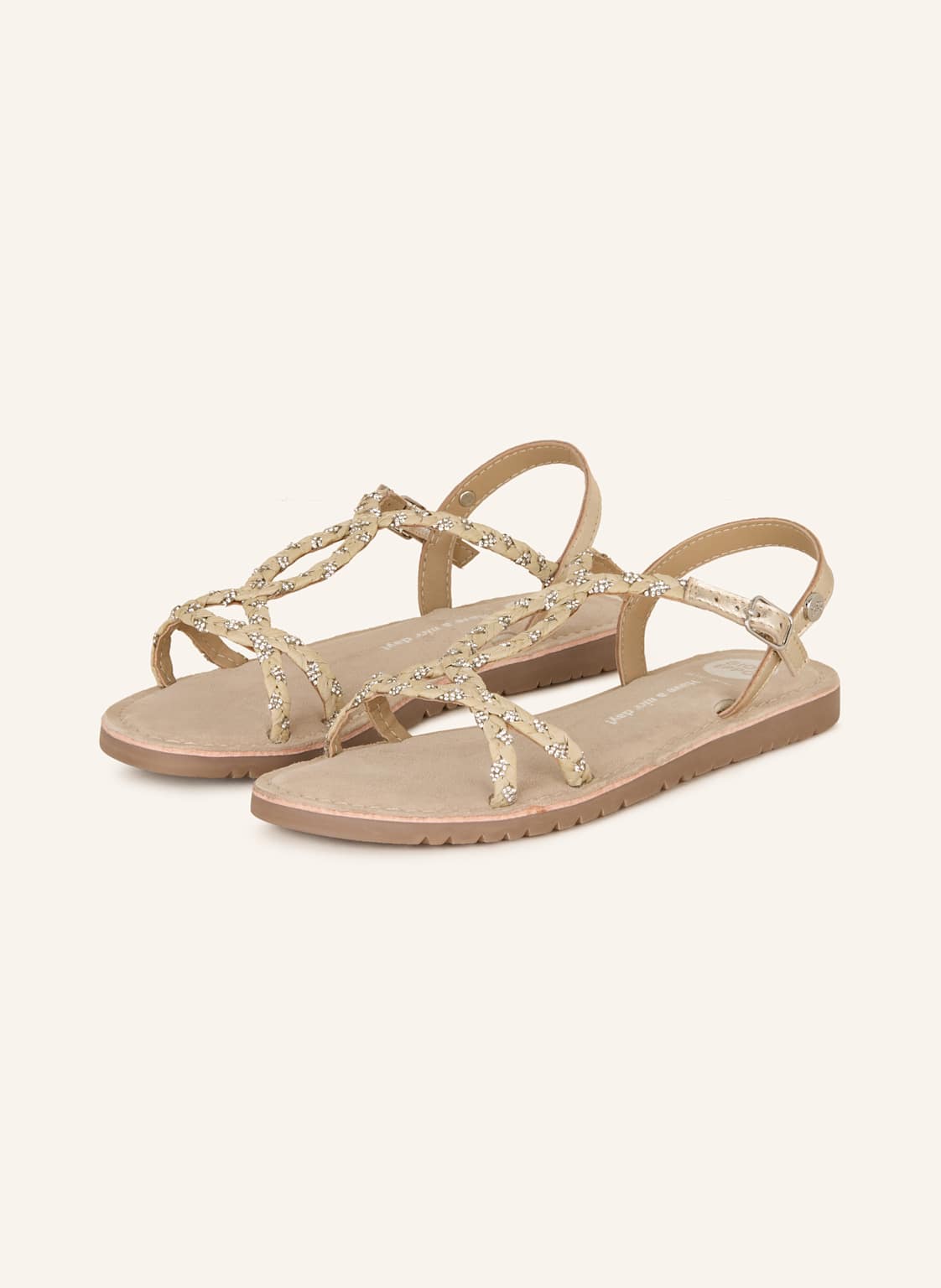 Gioseppo Sandalen Wenham Mit Schmucksteinen beige von Gioseppo