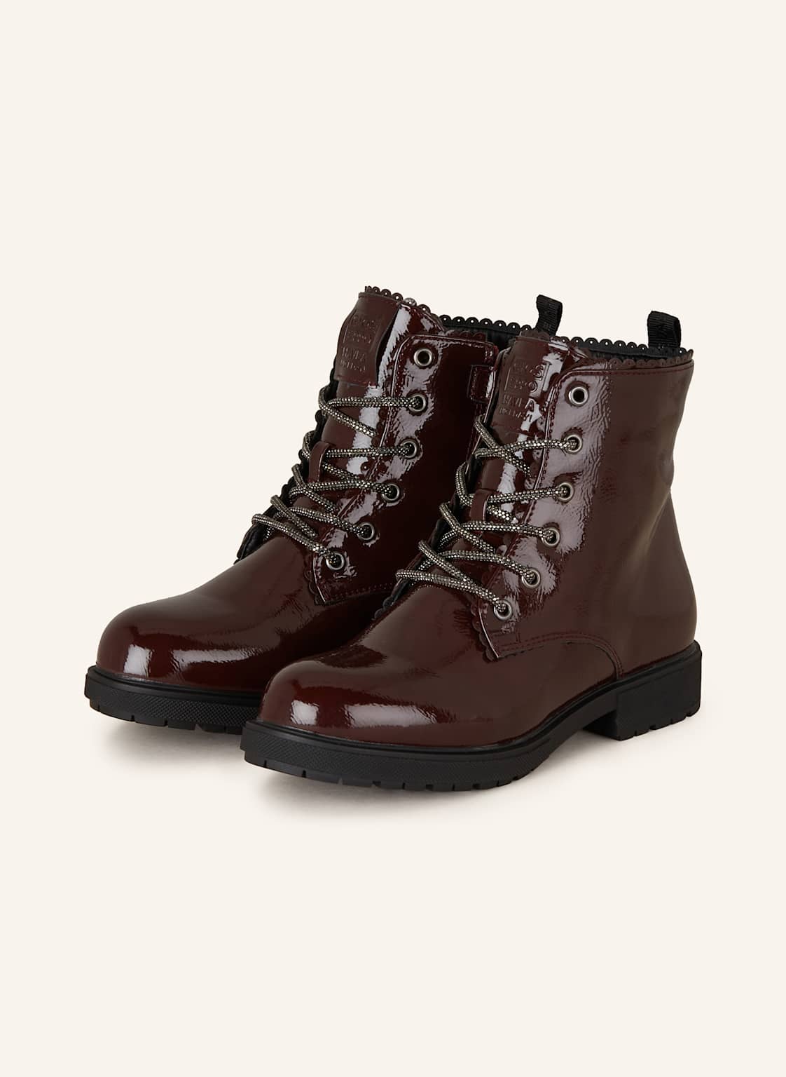 Gioseppo Schnürboots Mit Schmucksteinen rot Gioseppo Schnürboots Mit Schmucksteinen rot von Gioseppo