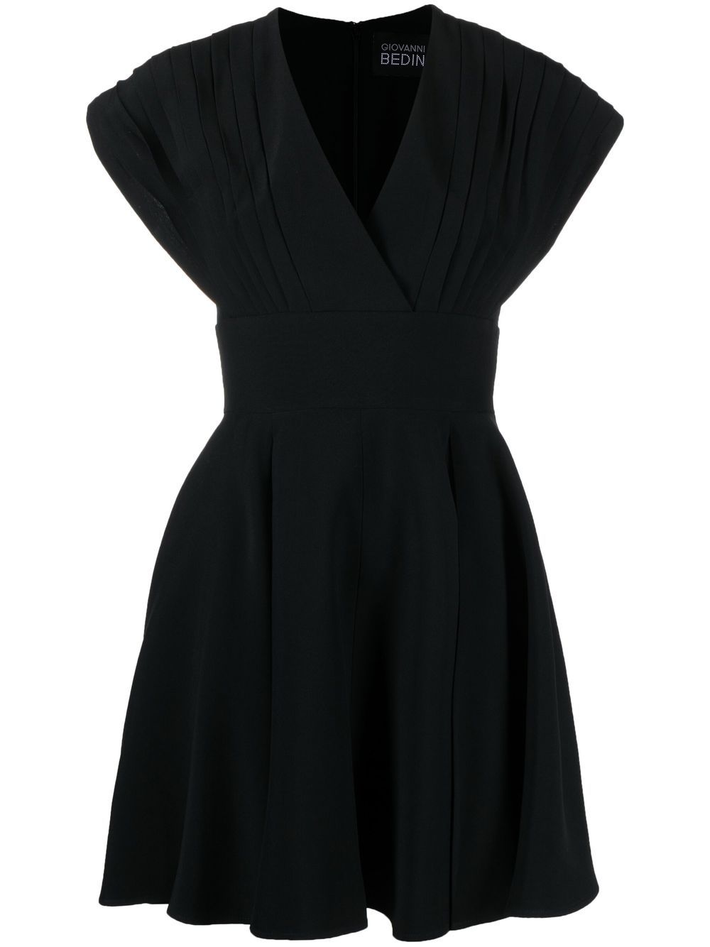 Giovanni Bedin V-neck fitted dress - Black von Giovanni Bedin