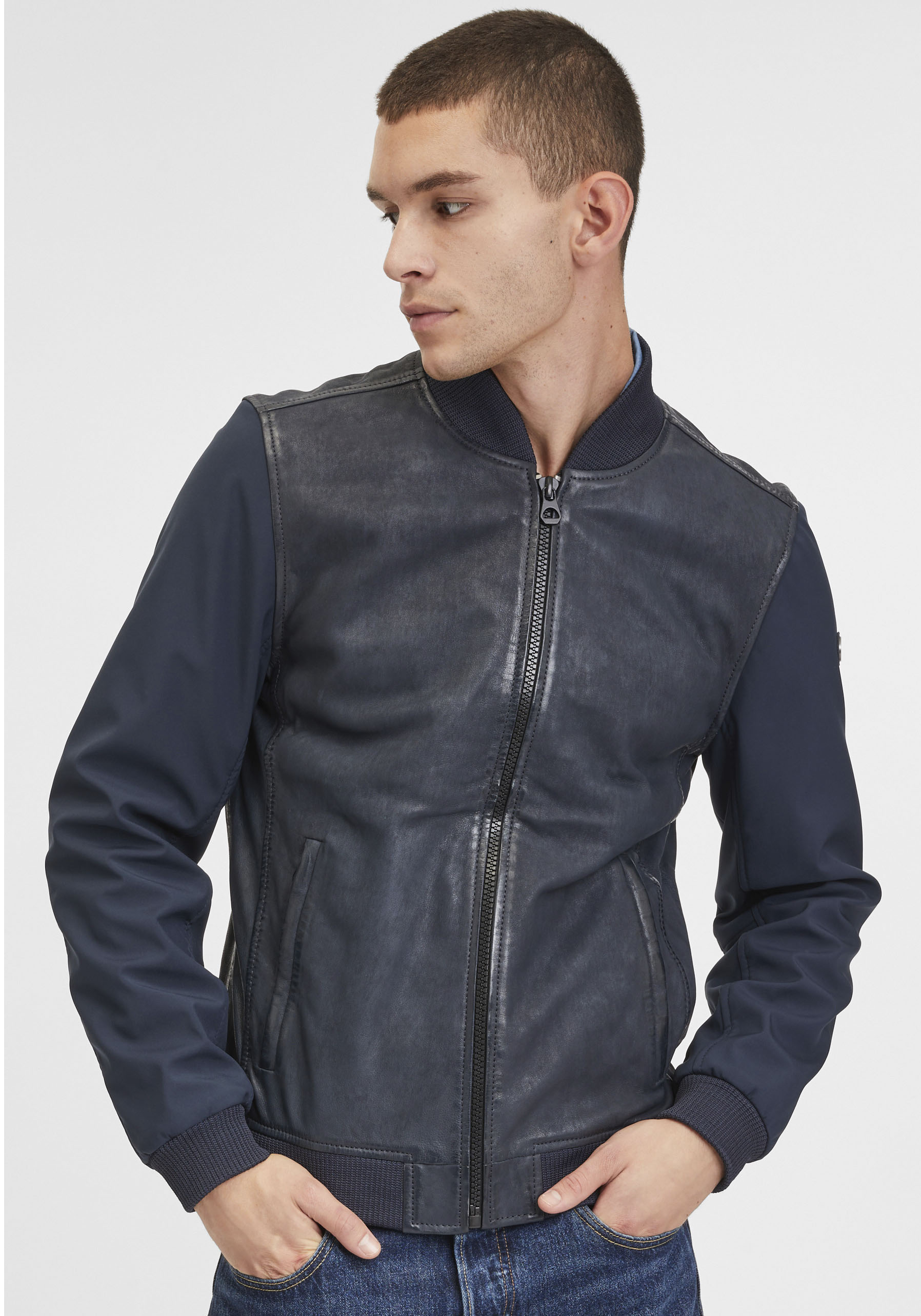 Mauritius Lederjacke »GMHorizan«, mit Ärmel im Hybrid-Style Mauritius Lederjacke »GMHorizan«, mit Ärmel im Hybrid-Style von Mauritius