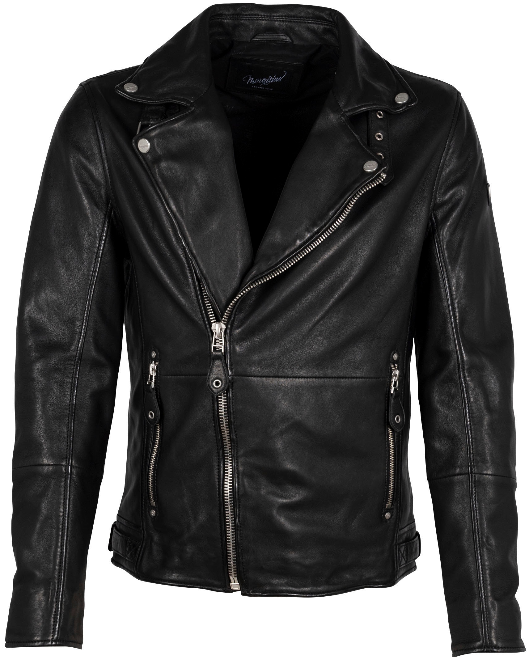 Gipsy Lederjacke »Mavric SF NSLV«, im Biker-Style, asymetrischer Reissverschluss, Nieten von Gipsy