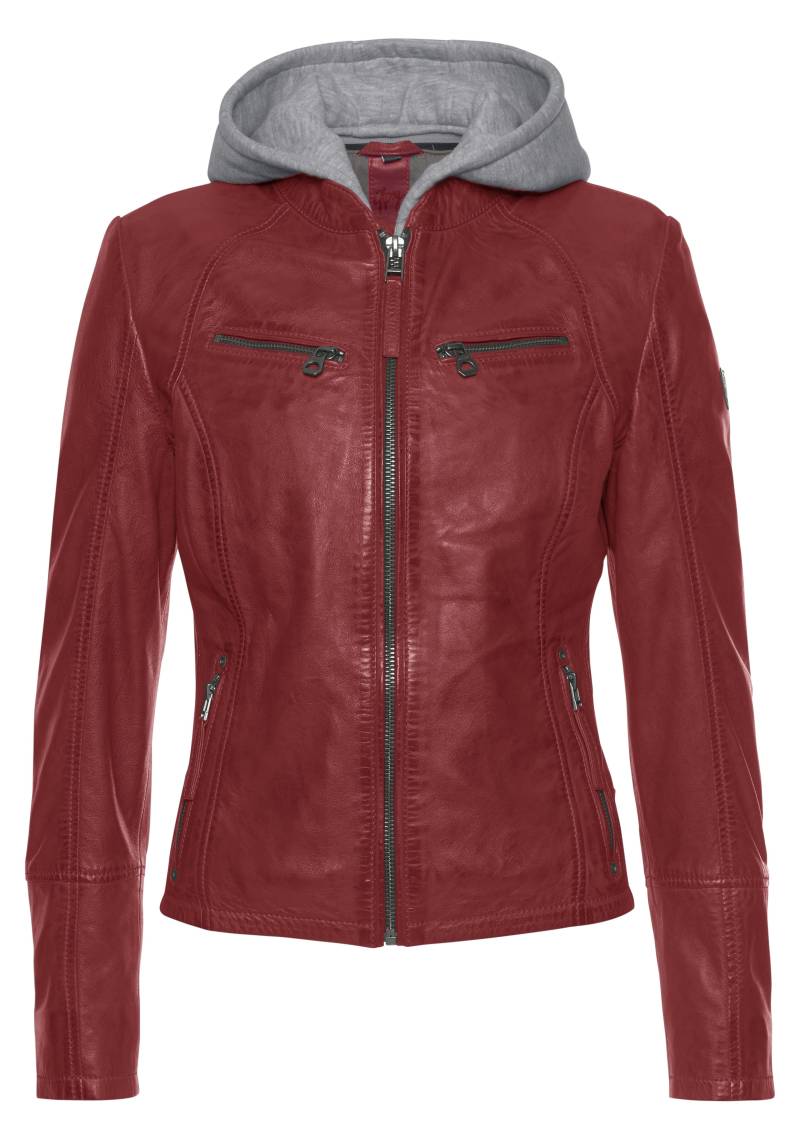 Mauritius Lederjacke »NOLA«, mit Kapuze, Two-in-One Style - mit abnehmbarer Jersey-Kapuze von Mauritius