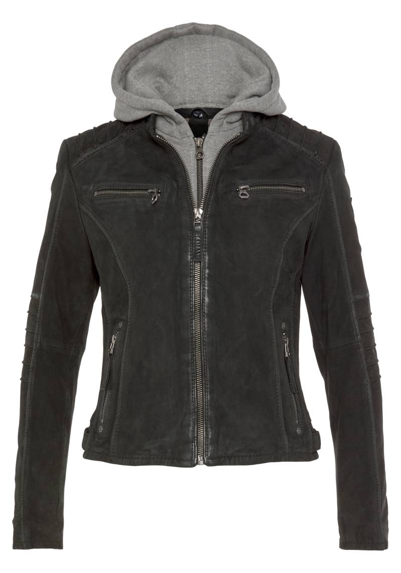 Gipsy Lederjacke »NOLAH«, mit Kapuze, Two-in-One Style - mit abnehmbarer Jersey-Kapuze von Gipsy