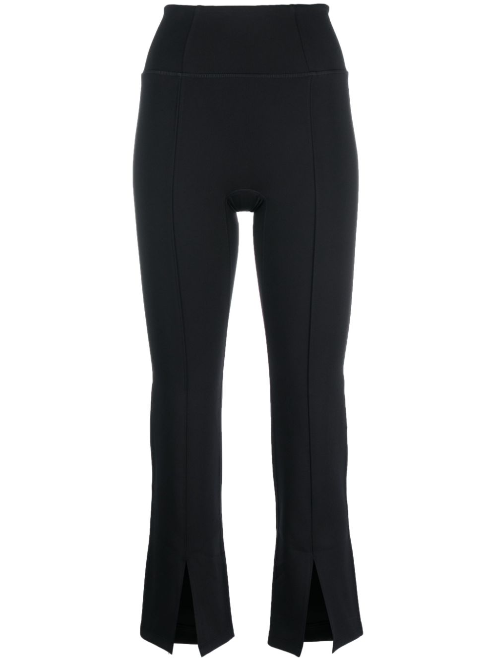 Girlfriend Collective Luxe front-slit leggings - Black von Girlfriend Collective