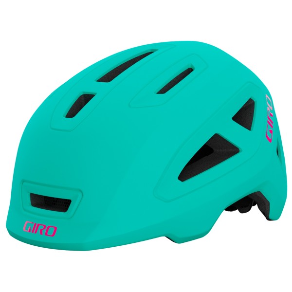 Giro - Kid's Scamp II LED - Velohelm Gr 49-53 cm - S matte screaming teal /rosa