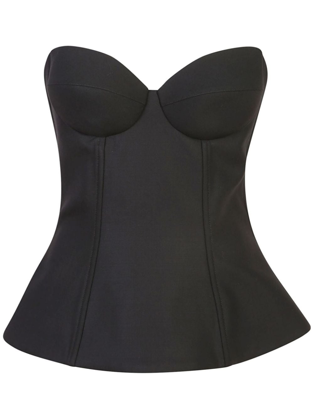 Giuseppe Di Morabito strapless fitted bodice - Black von Giuseppe Di Morabito