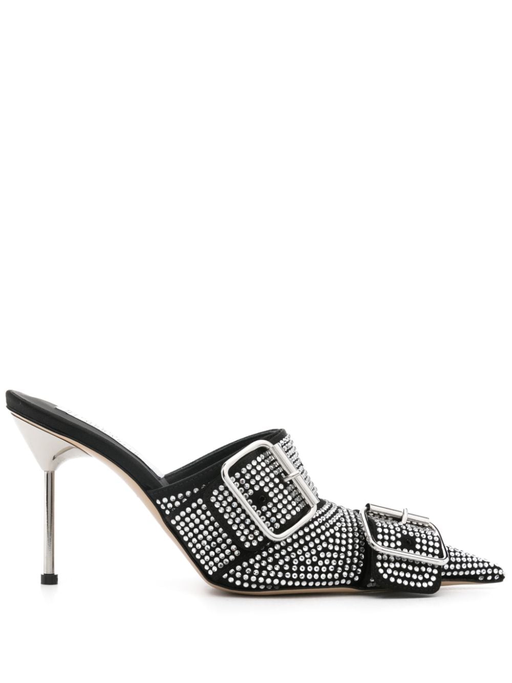 Giuseppe Di Morabito 100mm crystal-embellished mules - Black von Giuseppe Di Morabito