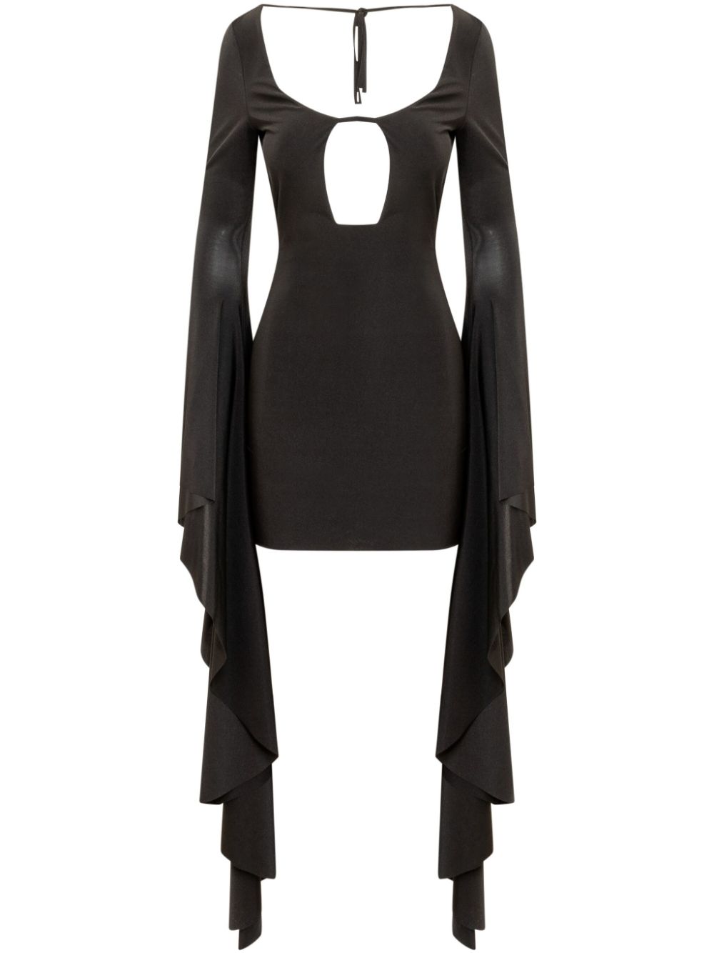 Giuseppe Di Morabito bell-cuffs mini dress - Black von Giuseppe Di Morabito