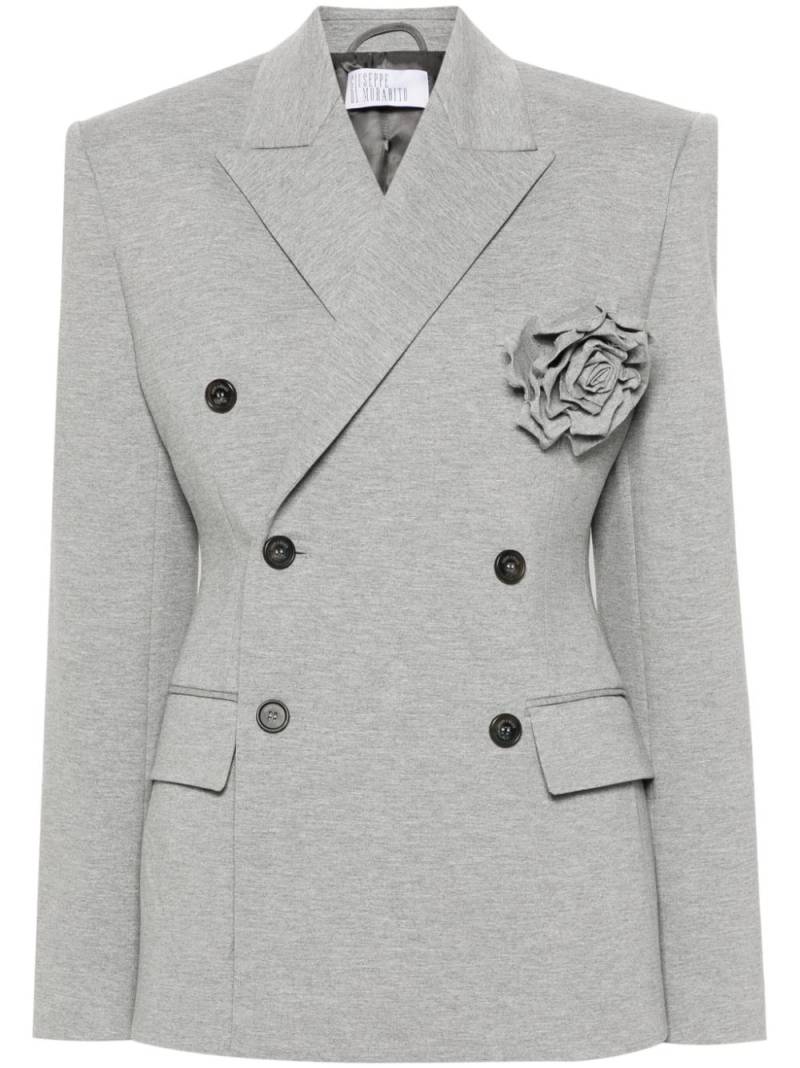 Giuseppe Di Morabito brooch-detail blazer - Grey von Giuseppe Di Morabito