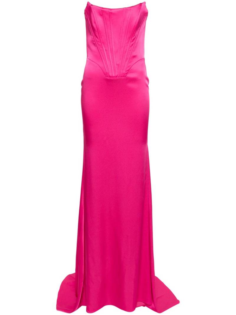 Giuseppe Di Morabito corset-style satin gown - Pink von Giuseppe Di Morabito