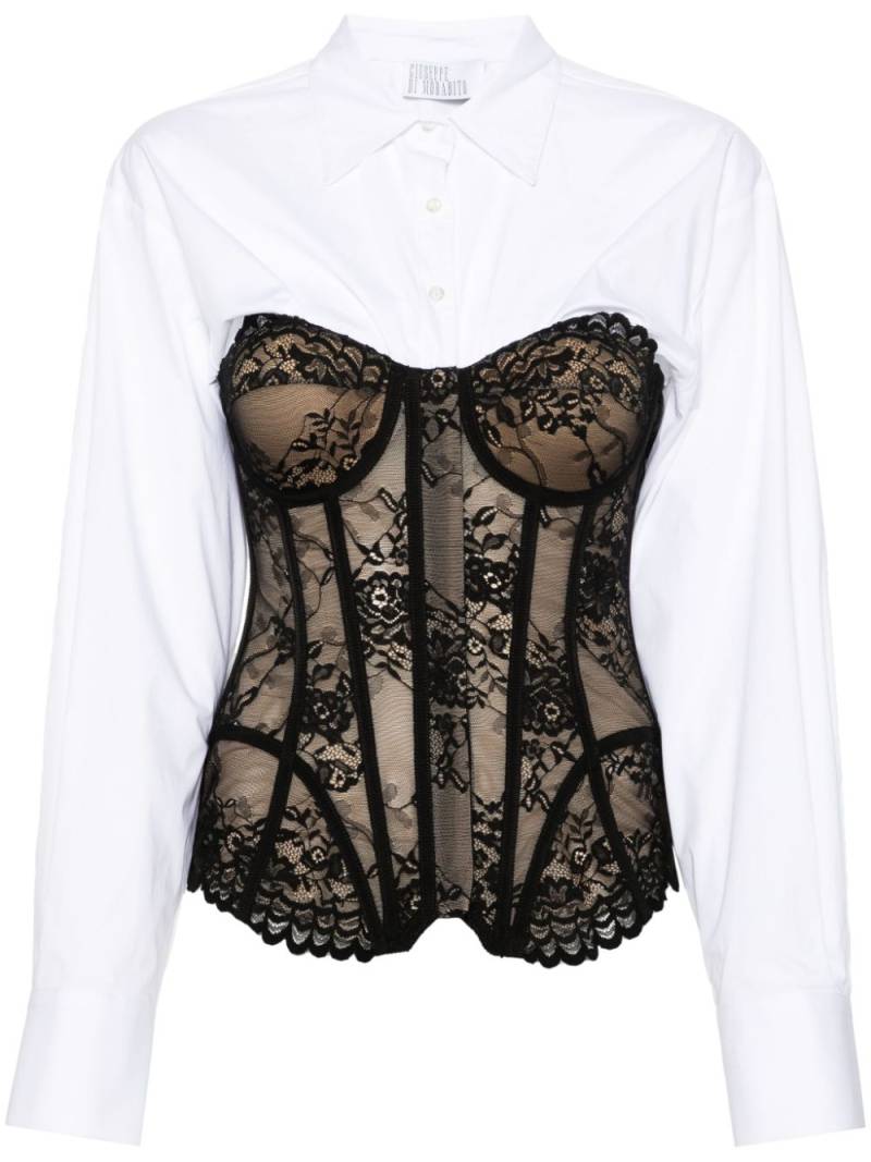 Giuseppe Di Morabito corset-style shirt - White von Giuseppe Di Morabito