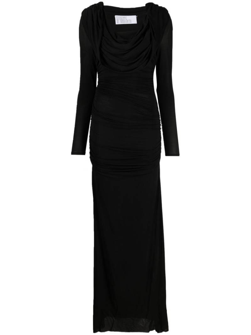 Giuseppe Di Morabito cowl-neck draped maxi dress - Black von Giuseppe Di Morabito