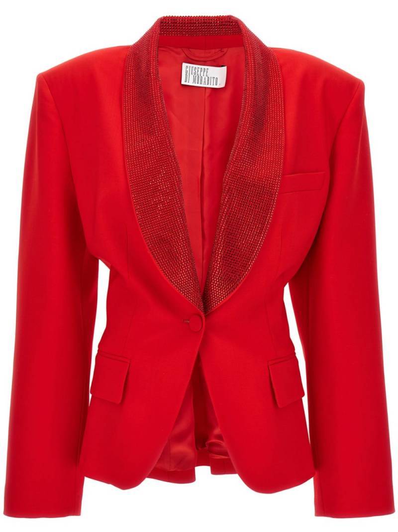 Giuseppe Di Morabito crystal-embellished blazer - Red von Giuseppe Di Morabito