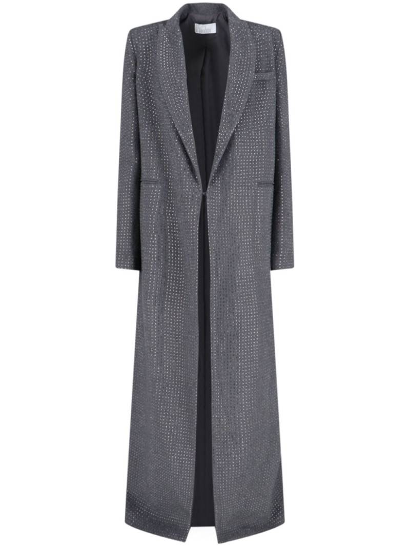 Giuseppe Di Morabito crystal-embellished coat - Grey von Giuseppe Di Morabito