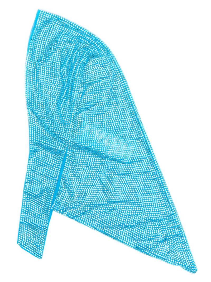 Giuseppe Di Morabito crystal-embellished mesh beanie - Blue von Giuseppe Di Morabito