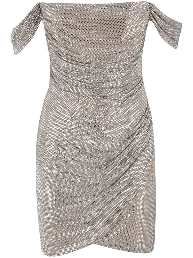 Giuseppe Di Morabito crystal-embellished mini dress - Neutrals von Giuseppe Di Morabito