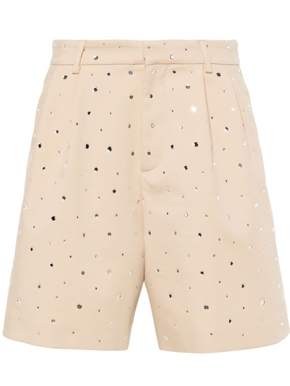 Giuseppe Di Morabito crystal-embellished shorts - Neutrals von Giuseppe Di Morabito