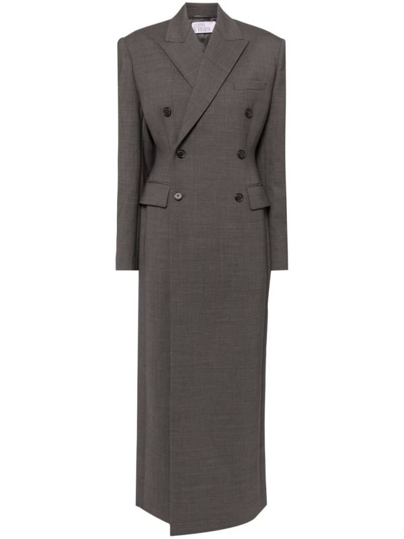 Giuseppe Di Morabito double breasted long coat - Grey von Giuseppe Di Morabito