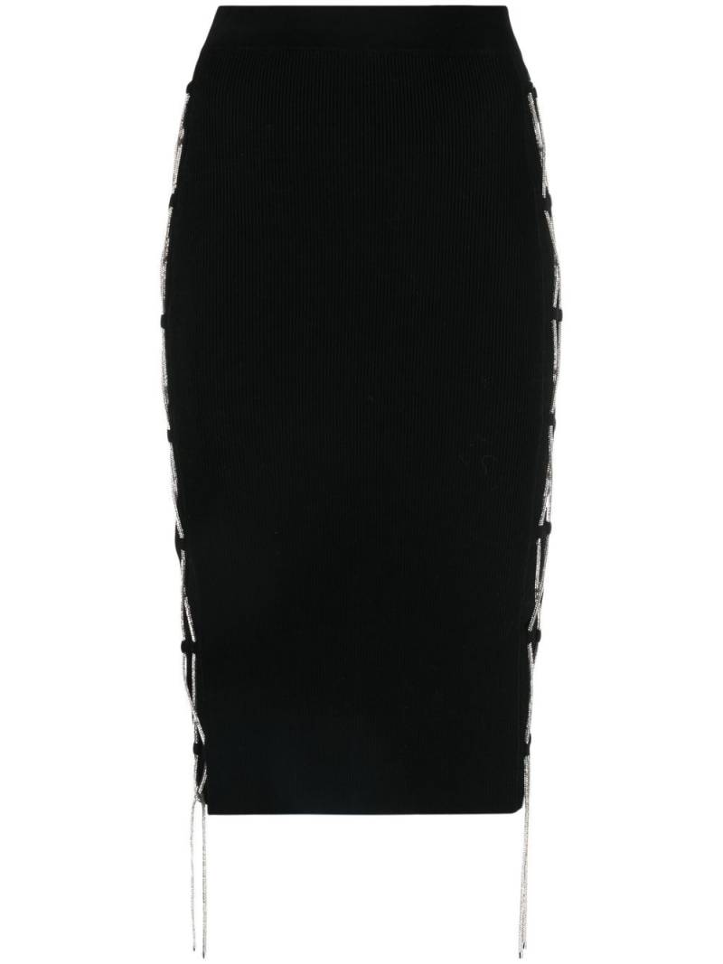 Giuseppe Di Morabito high-waist lace-detail skirt - Black von Giuseppe Di Morabito