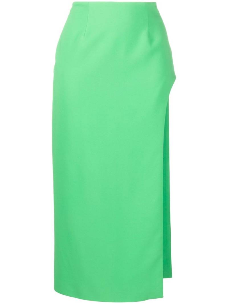 Giuseppe Di Morabito high-waisted side-slit skirt - Green von Giuseppe Di Morabito