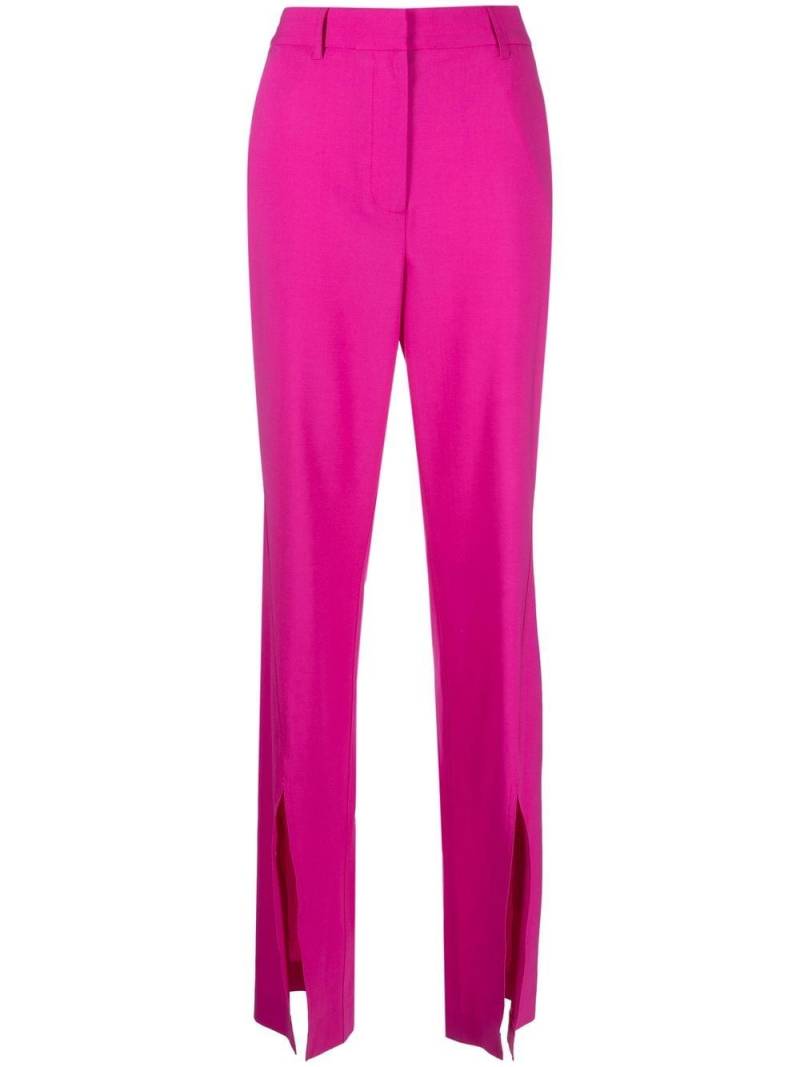 Giuseppe Di Morabito high-waisted slit-detail trousers - Pink von Giuseppe Di Morabito