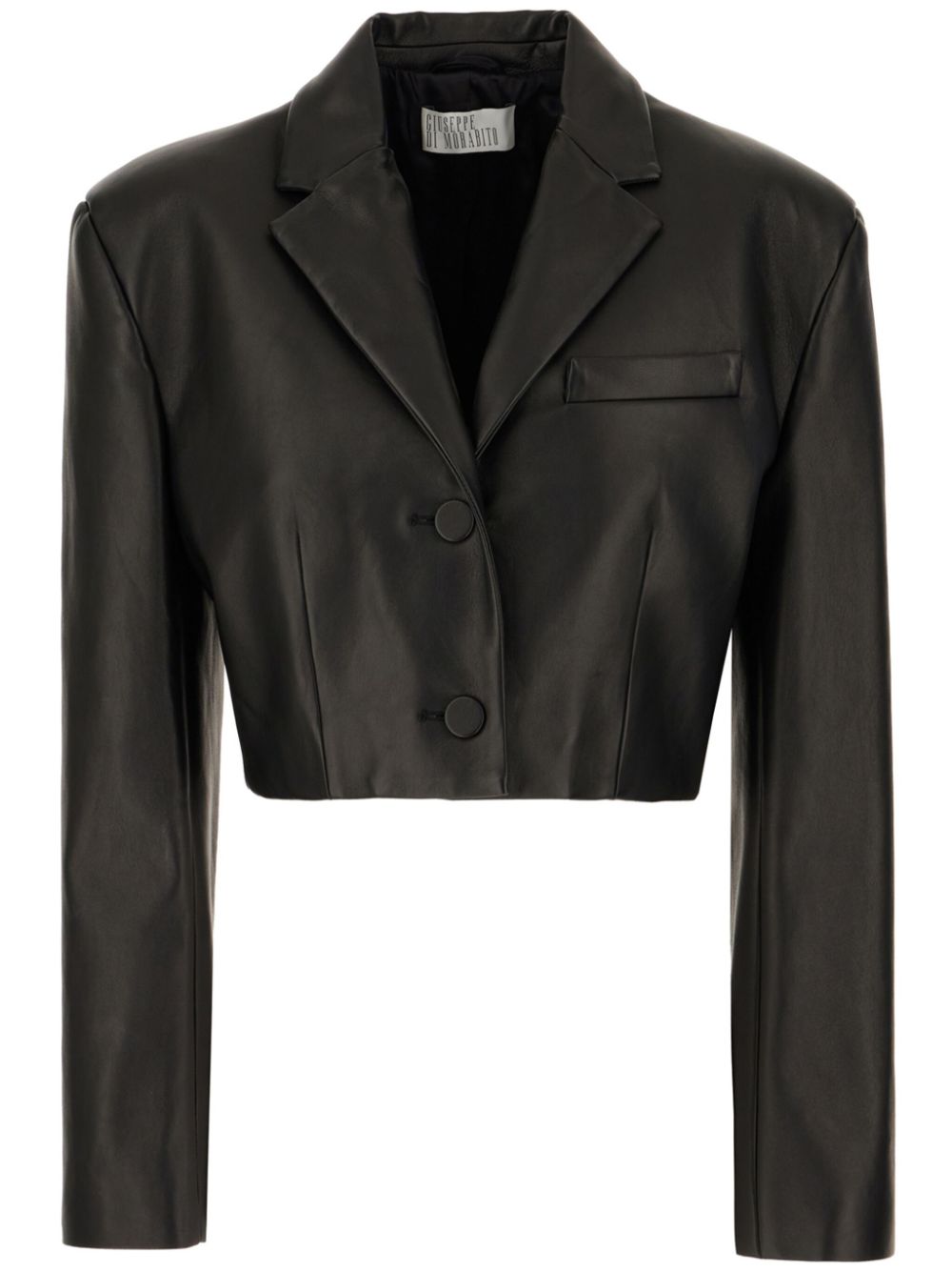 Giuseppe Di Morabito leather blazer - Black von Giuseppe Di Morabito