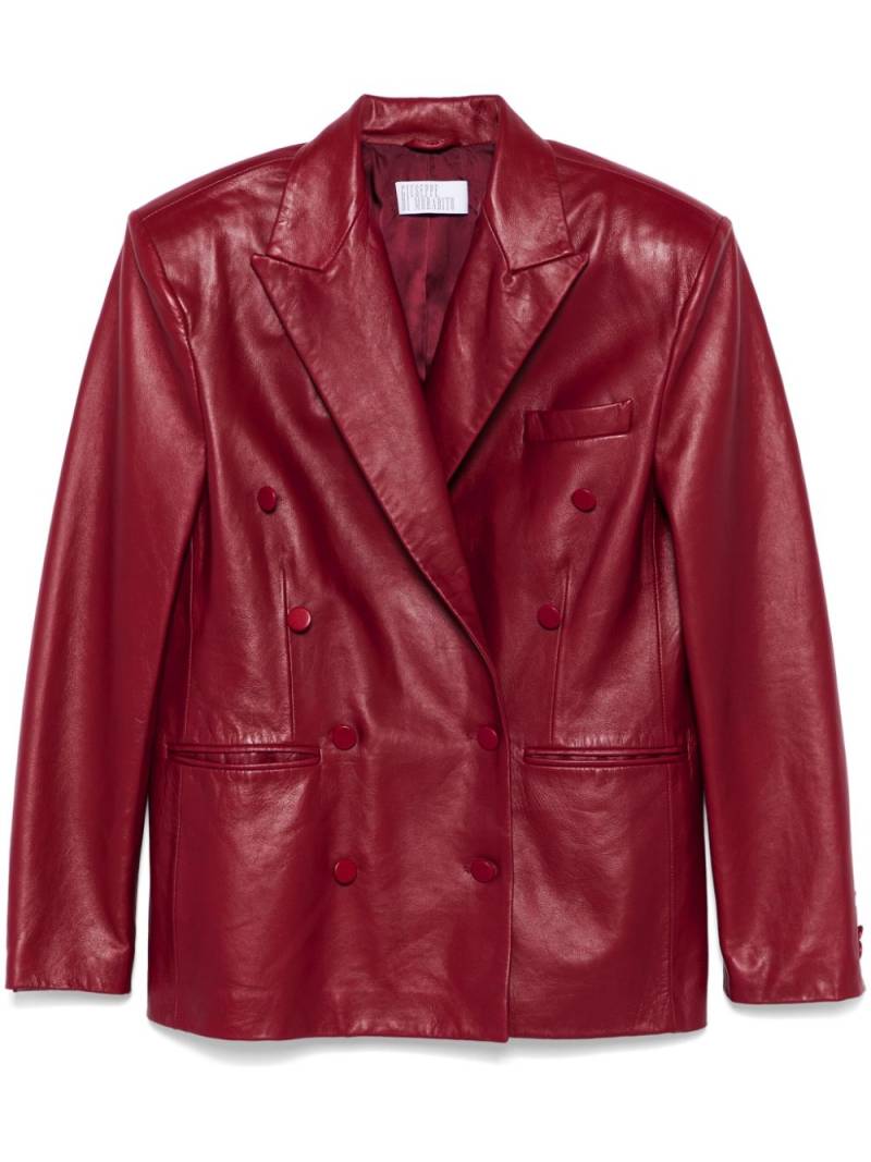 Giuseppe Di Morabito leather blazer - Red von Giuseppe Di Morabito