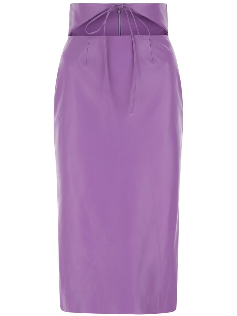 Giuseppe Di Morabito leather midi skit - Purple von Giuseppe Di Morabito