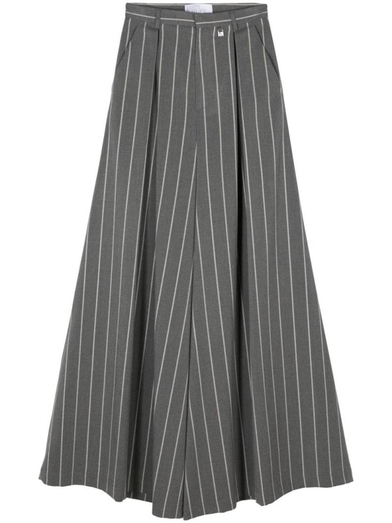 Giuseppe Di Morabito logo-plaque palazzo pants - Grey von Giuseppe Di Morabito