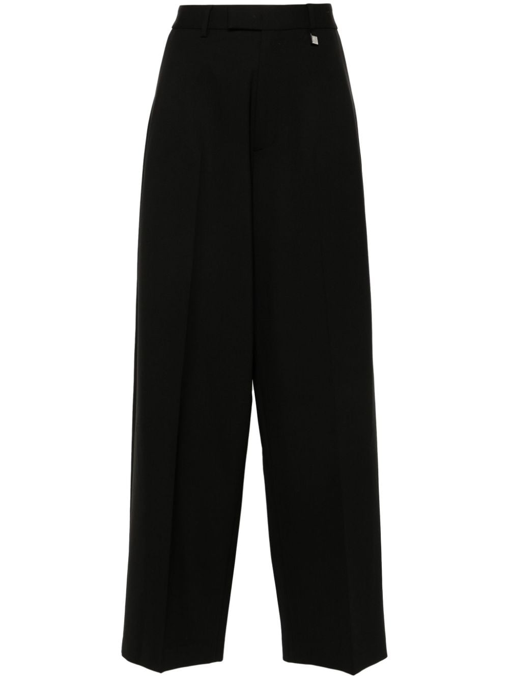 Giuseppe Di Morabito logo-plaque trousers - Black von Giuseppe Di Morabito