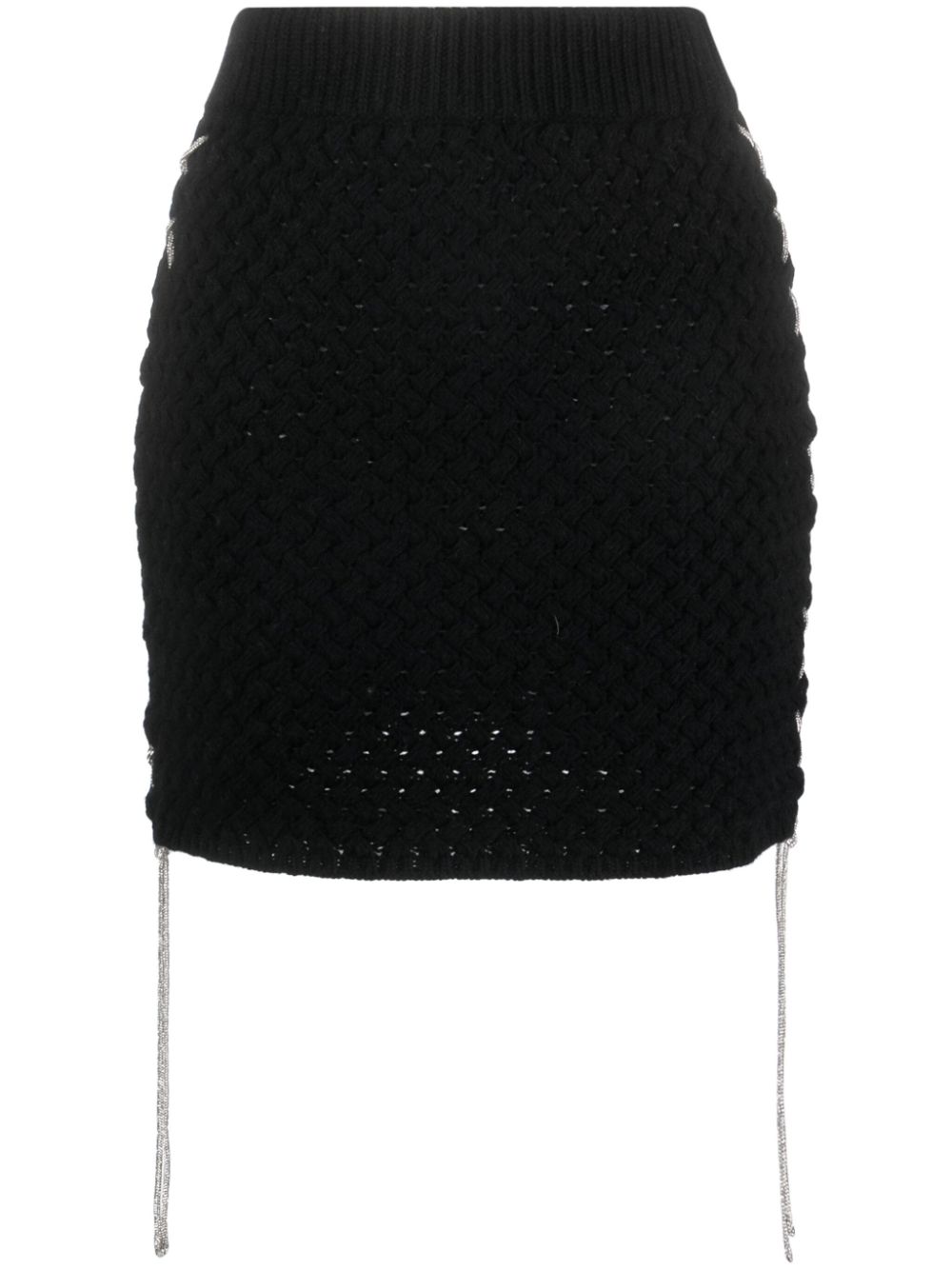 Giuseppe Di Morabito merino-blend knitted miniskirt - Black von Giuseppe Di Morabito