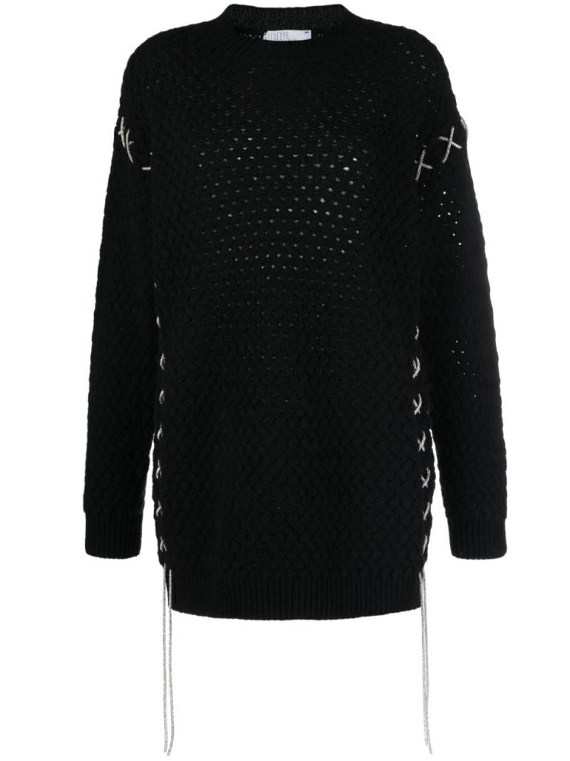 Giuseppe Di Morabito open-knit merino-cashmere jumper - Black von Giuseppe Di Morabito