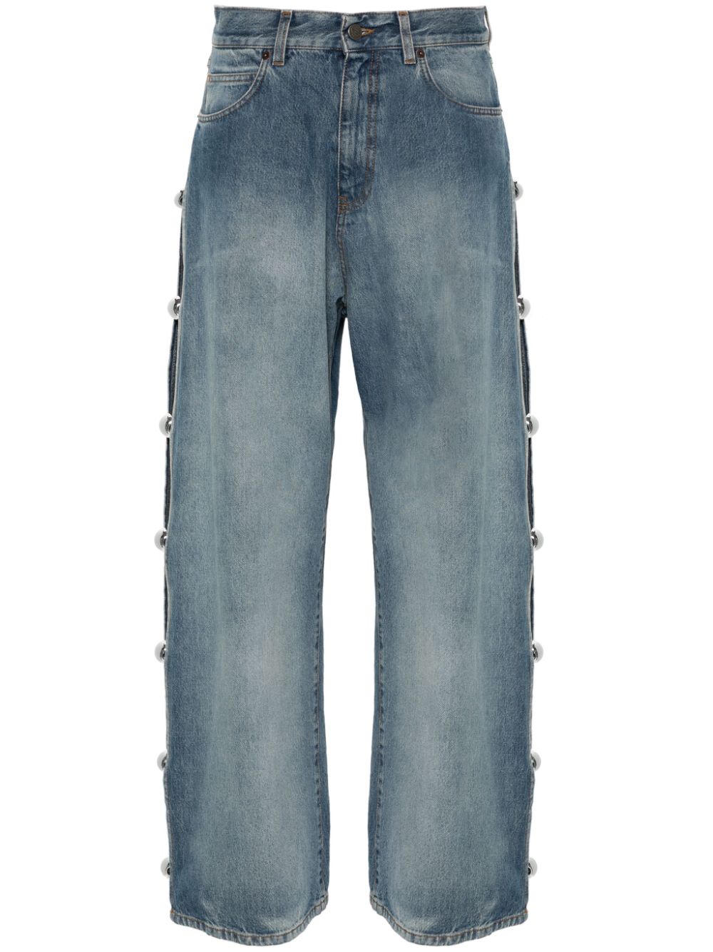 Giuseppe Di Morabito openwork jeans - Blue von Giuseppe Di Morabito