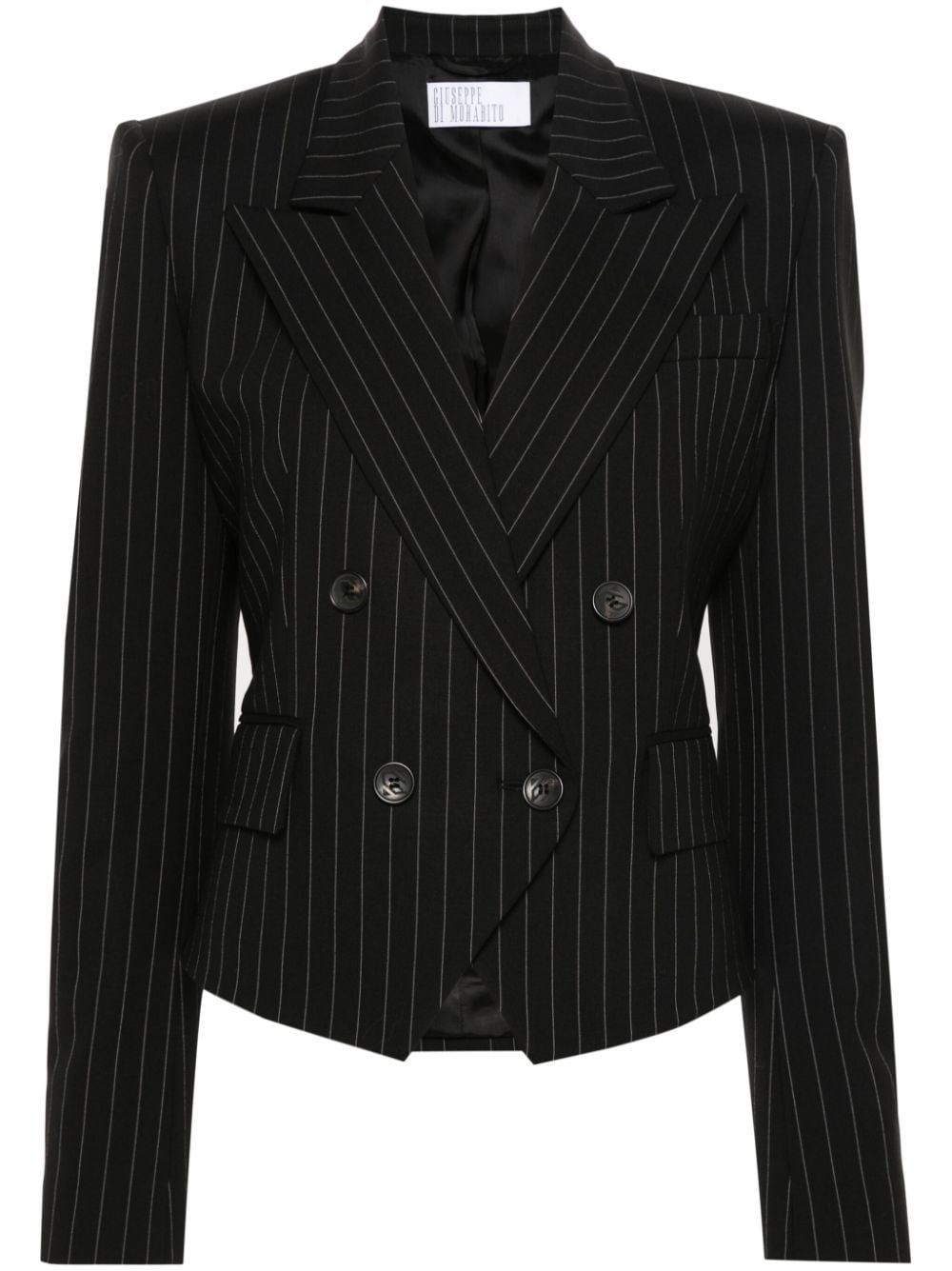 Giuseppe Di Morabito pinstripe double-breasted blazer - Black von Giuseppe Di Morabito