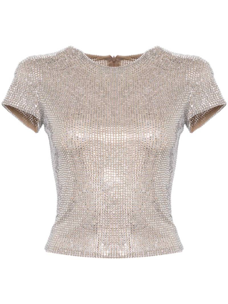 Giuseppe Di Morabito rhinestone T-shirt - Silver von Giuseppe Di Morabito