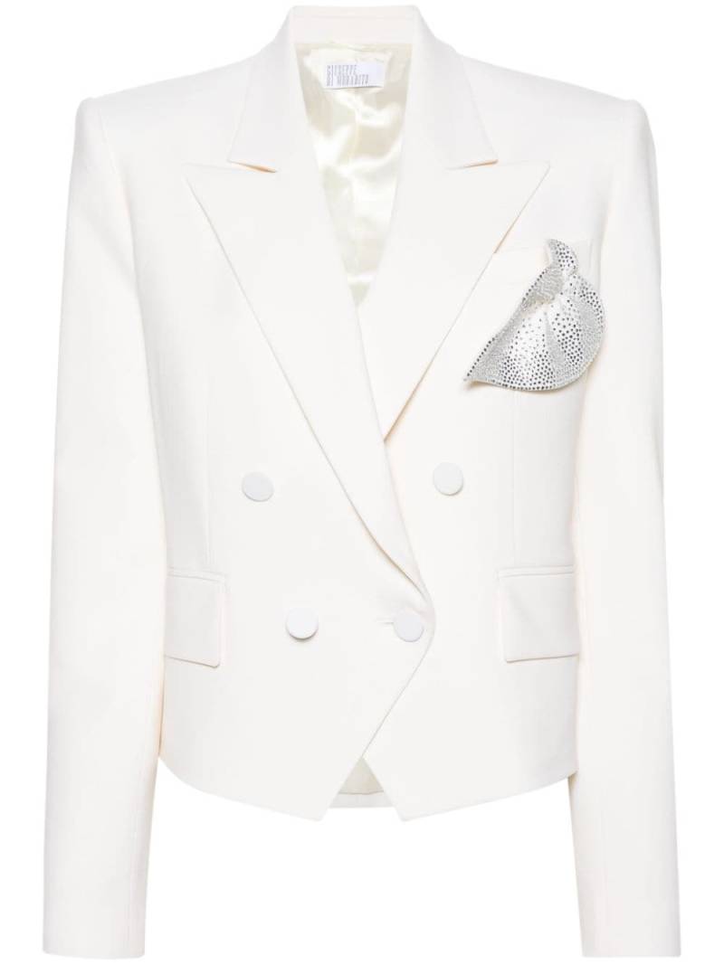 Giuseppe Di Morabito rhinestone-appliqué blazer - Neutrals von Giuseppe Di Morabito