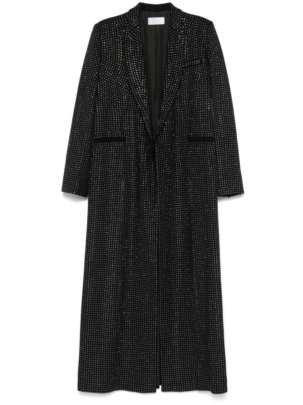 Giuseppe Di Morabito rhinestone-embellished coat - Black von Giuseppe Di Morabito