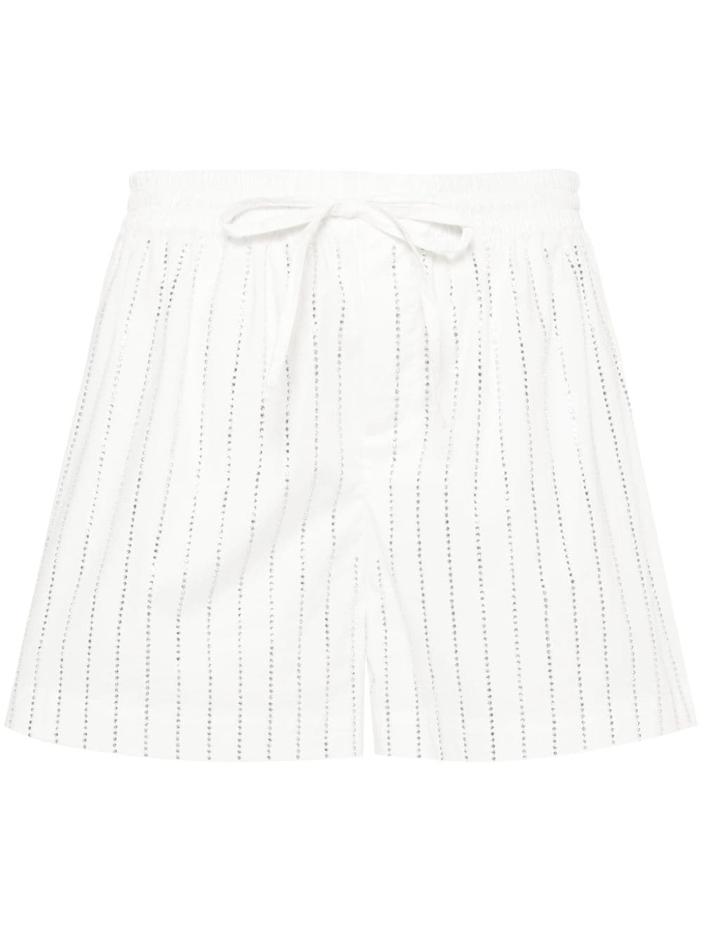 Giuseppe Di Morabito rhinestone-embellished shorts - White von Giuseppe Di Morabito