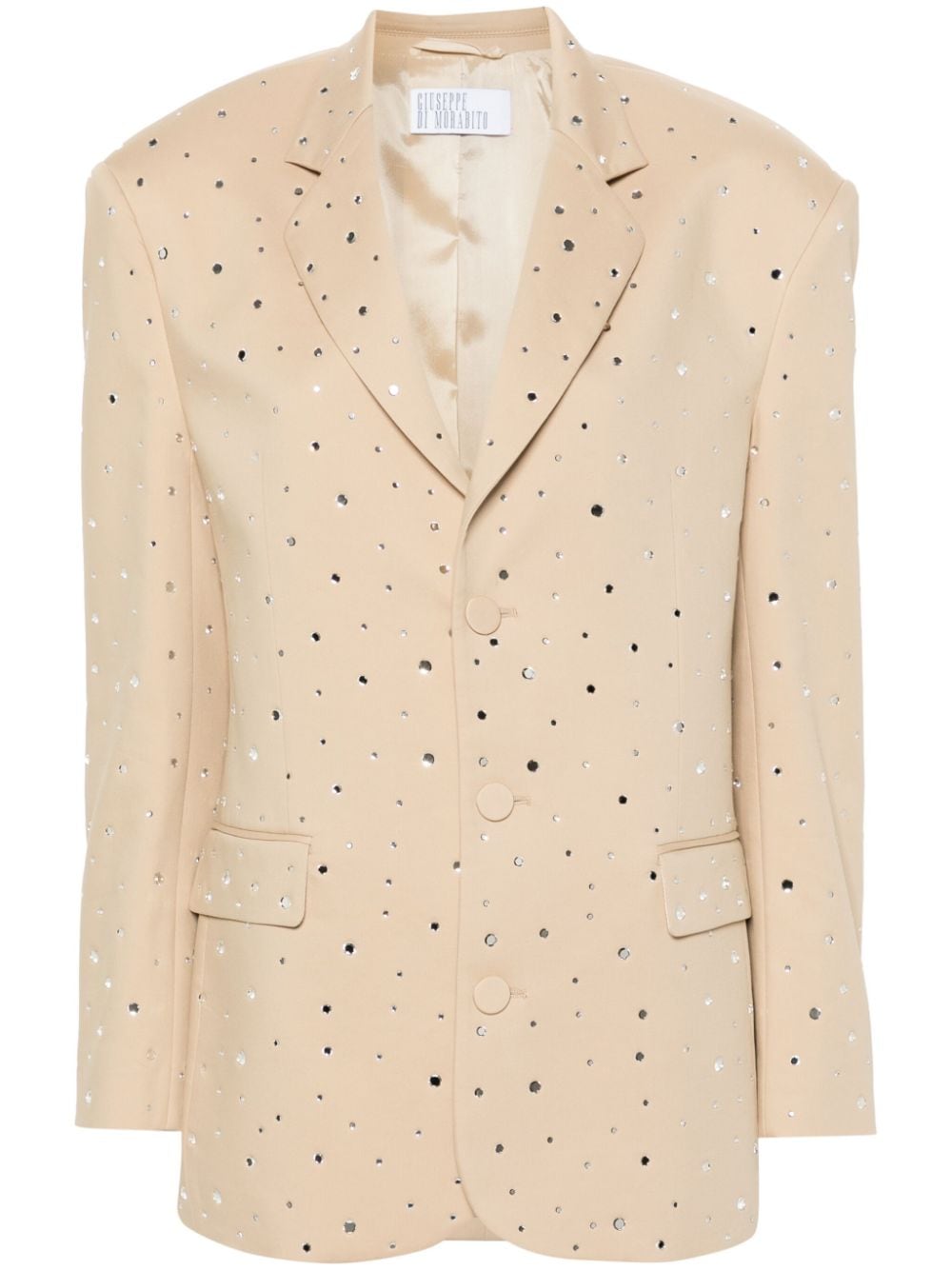 Giuseppe Di Morabito rhinestone-embellished single-breasted blazer - Neutrals von Giuseppe Di Morabito