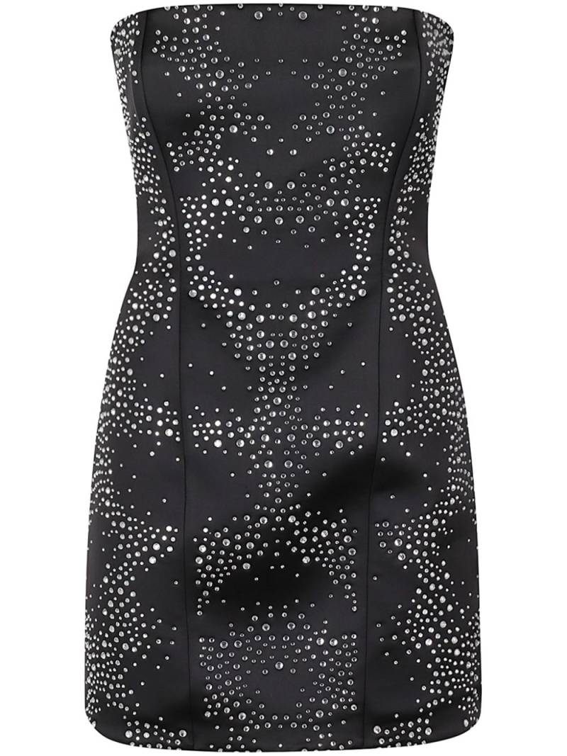 Giuseppe Di Morabito rhinestone mini dress - Black von Giuseppe Di Morabito