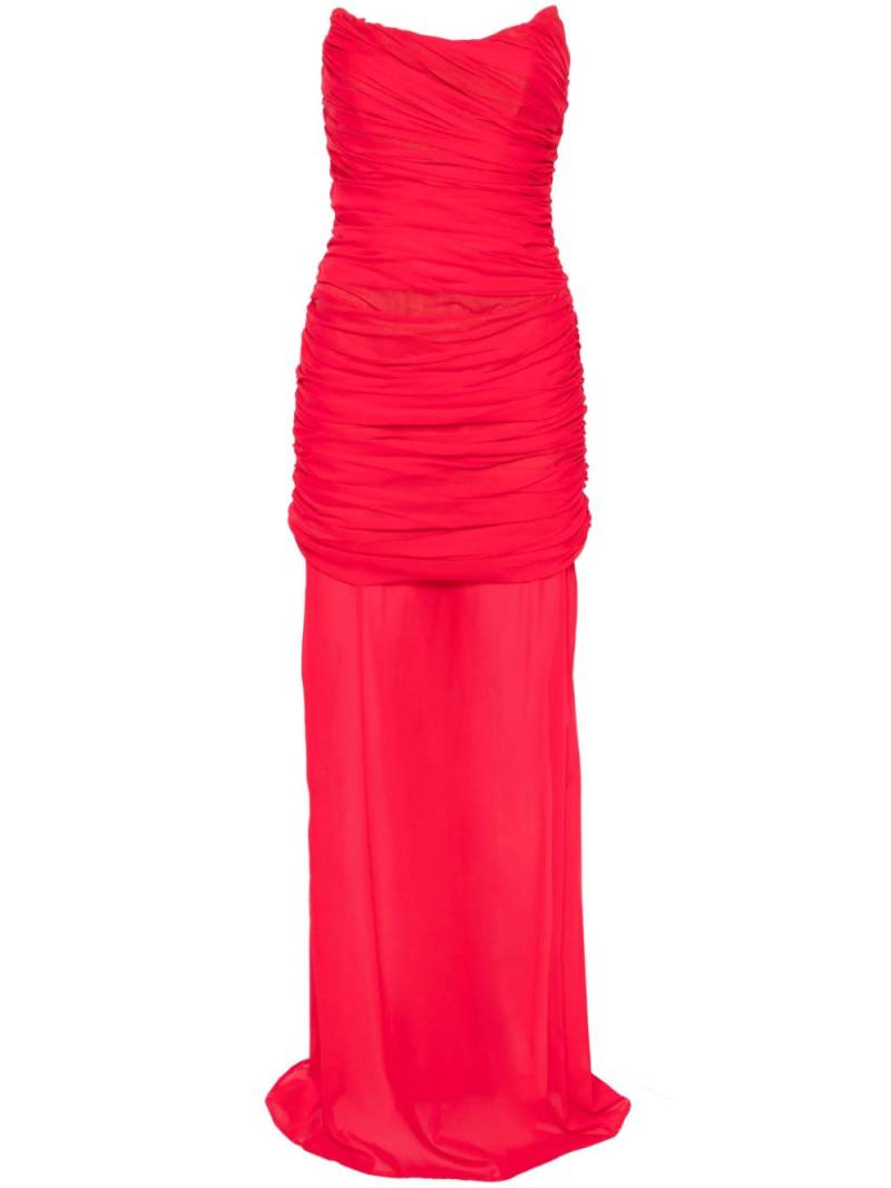 Giuseppe Di Morabito ruched gown - Red von Giuseppe Di Morabito