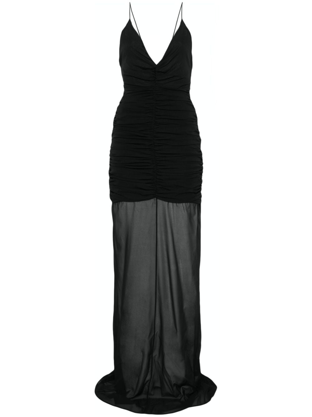 Giuseppe Di Morabito ruched maxi dress - Black von Giuseppe Di Morabito