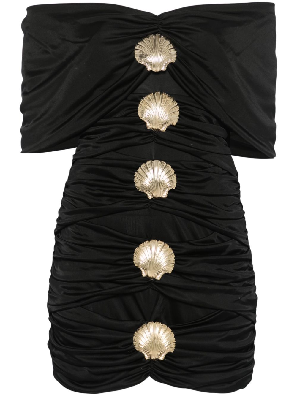 Giuseppe Di Morabito sea shell-detail mini dress - Black von Giuseppe Di Morabito